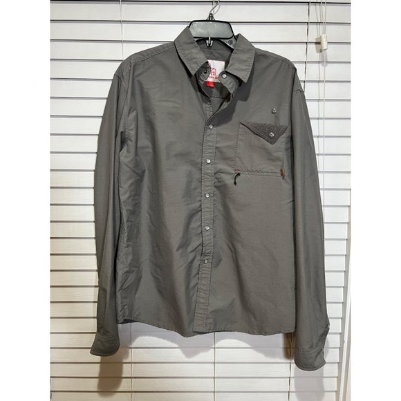 Men's Gray Casual Button Down Shirt - Picture 1 of 6